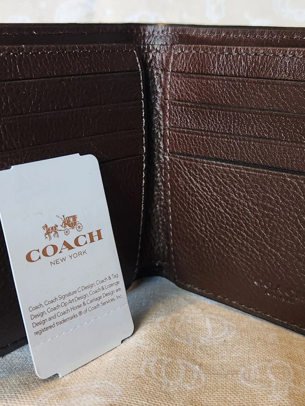 Coach men bifold